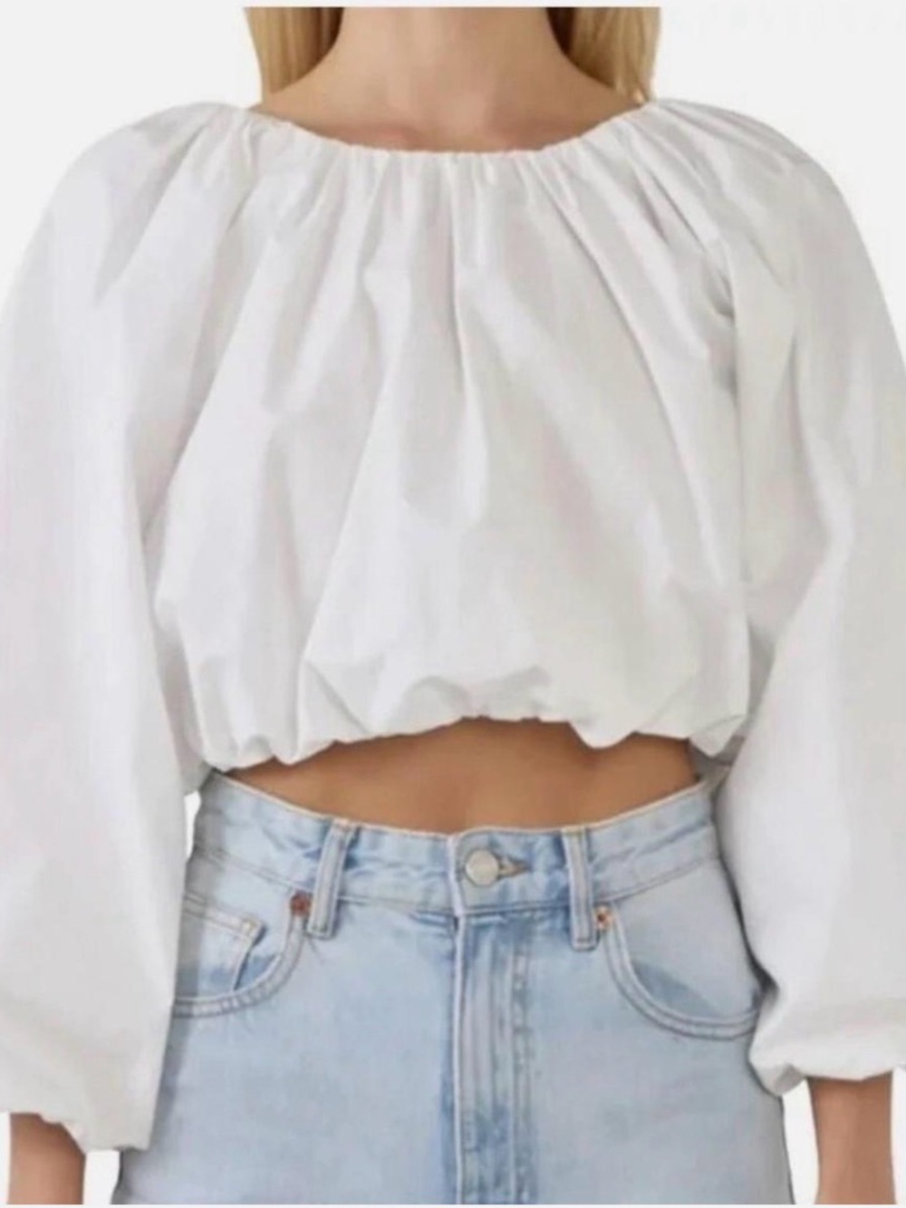 NWT Anthropologie Maeve bubble crop blouse- Small